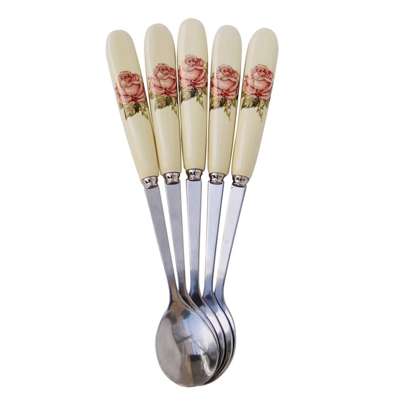 Cuillères Vintage Fourchette, 6 Pièces Couverts Cuillère